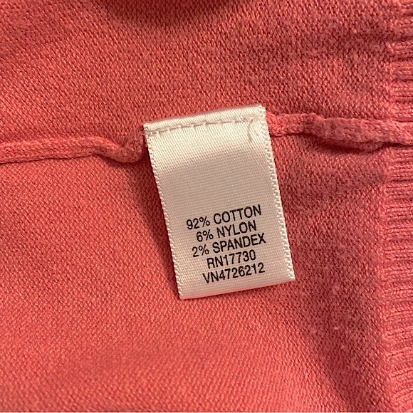 Merona Pink Button Front Cardigan Sweater Long Sleeve Barbie Bubblegum Pink L - Picture 13 of 15